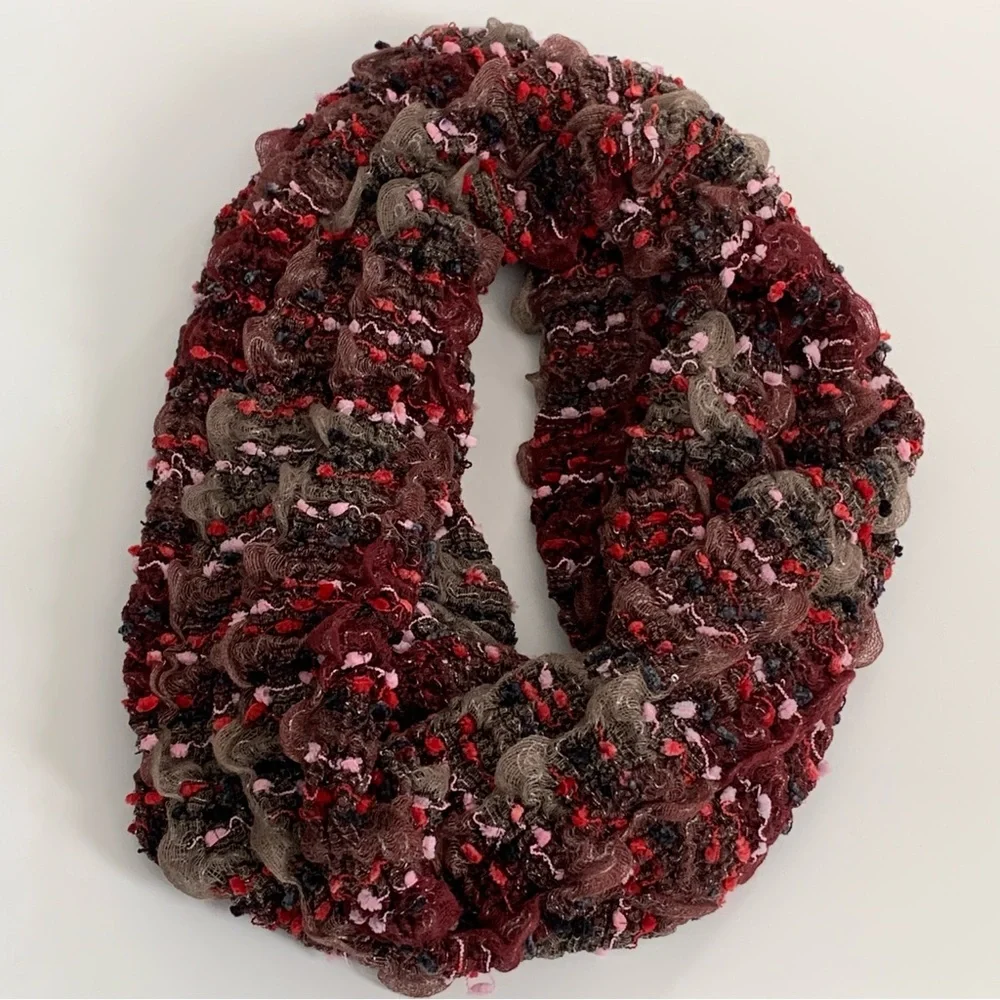 Women’s Chunky Knit Long Infinity Scarf Multicolor